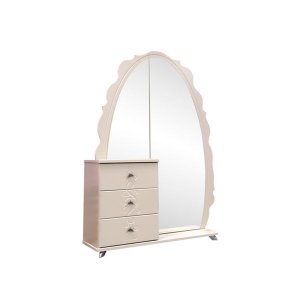 Шкаф комбинированный с зеркалом Жемчужина