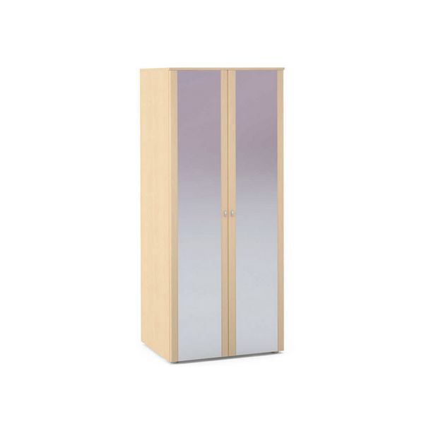 Шкаф глубокий платяной 2-х дверный с зеркалами Oktava