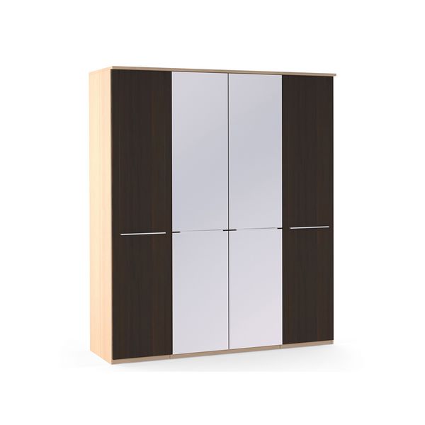Шкаф платяной 4-х дверный с зеркалами Uno